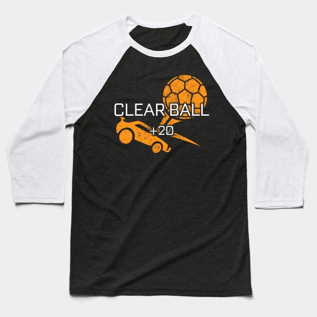 Rocket League Video Game Clear Ball Funny Gifts Baseball T-Shirt by justcoolmerch